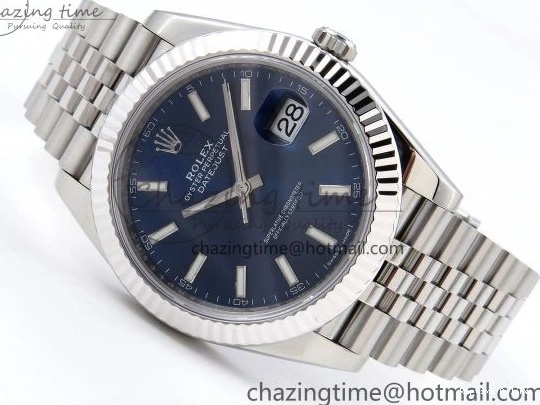 0105 Elegant DateJust 41 126334 904L SS VSF 1:1 Best Edition Blue Dial on Jubilee Bracelet VS 1327